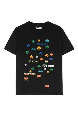 tshirt in cotone nero MOLO KIDS | 1W24A2063731